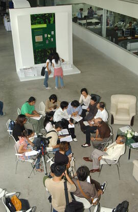 ภาพถ่ายงานแถลงข่าวการออกแบบนิทรรศการการเรียนรู้แห่งที่ 1 (25 พฤษภาคม พ.ศ. 2549)