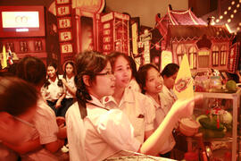ภาพถ่าย งานทดสอบระบบก่อนเปิดพิพิธภัณฑ์การเรียนรู้แห่งที่ 1 โดยนักเรียนโรงเรียนราชินี (27 กุมภาพัน...