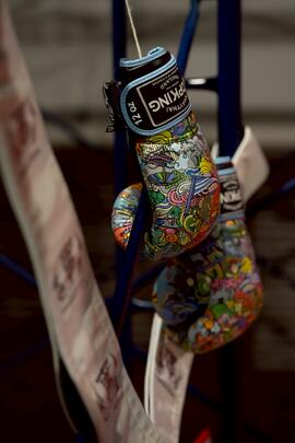 ภาพถ่ายนิทรรศการ ชุด ทางมวยอวยไทย